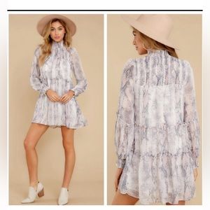 Snake print cute dress!!🥰💒